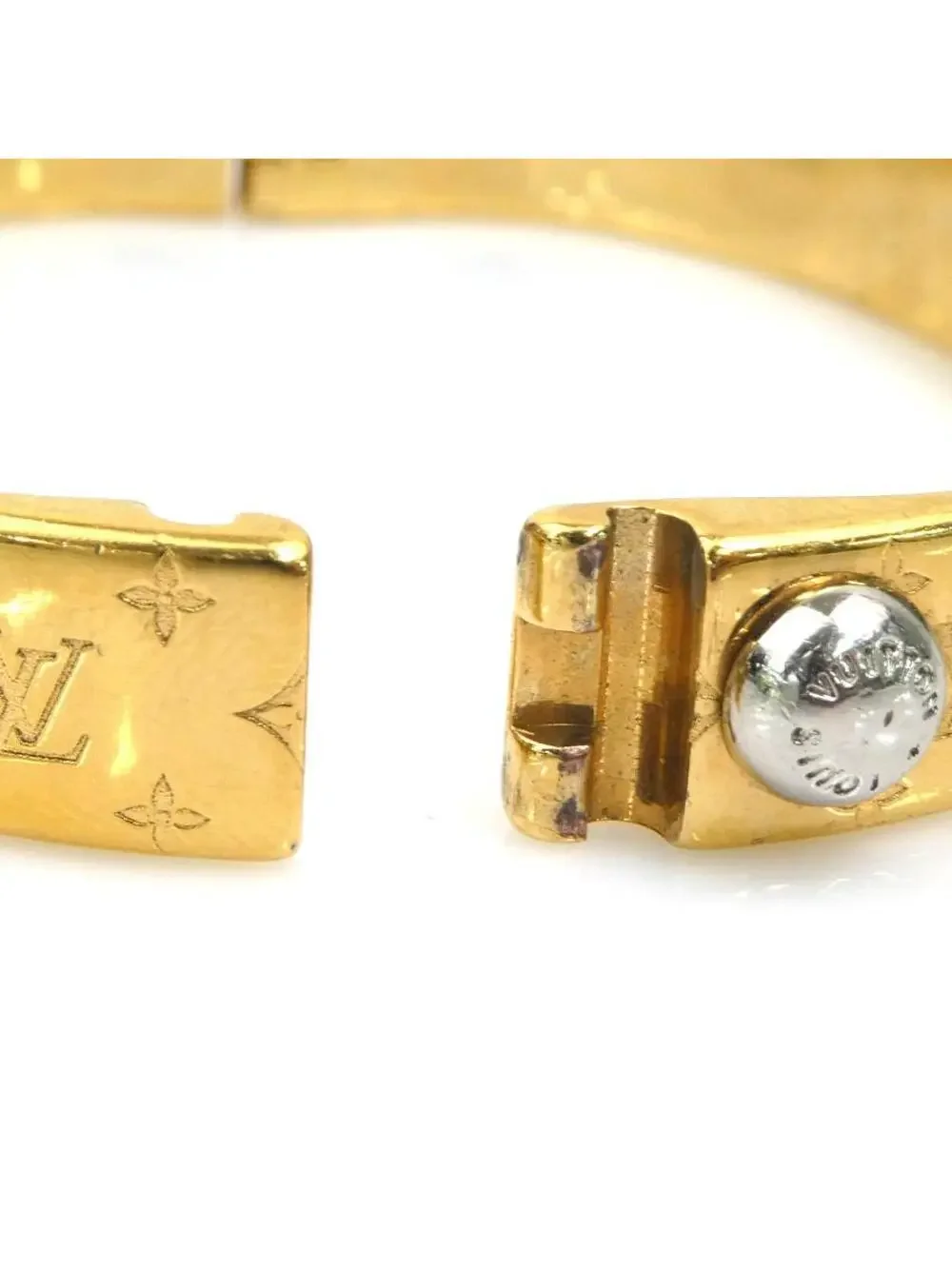 Auth Louis Vuitton Cuff Nanogram #326236L23B